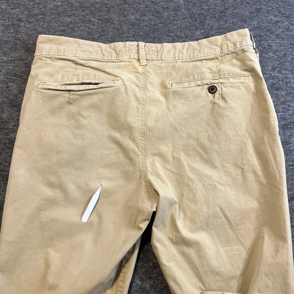 American Eagle Next Level‎ Flex Slim Straight Pants 32x34 Tan Cotton Blend Mens